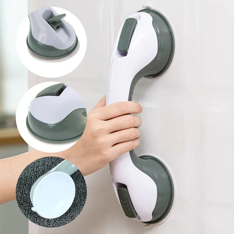 New Bathroom Safety 40cm Hand Grip Strong Sucker Grab Bar Shower Helping Wall Handle For Bathtub