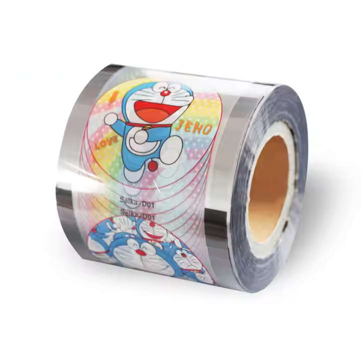 Wholesale Custom PP Yogurt Cup Sealing Film For Bubble Tea Cup Sealer Roll Doypack Plastic Film